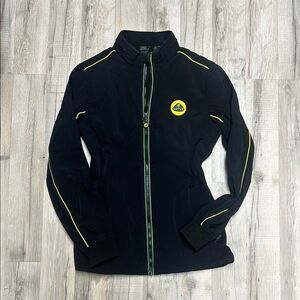 Lotus Black Jacket with Yellow Accents